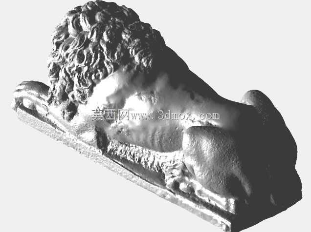 狮子雕像3D模型