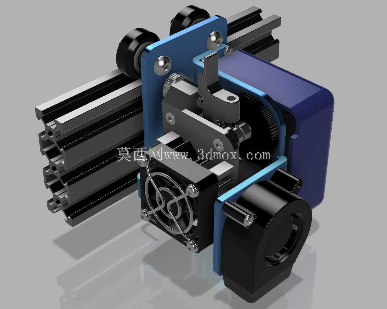 炮兵3D响尾蛇X2挤压机和X轴支架