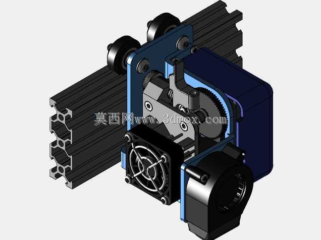 炮兵3D响尾蛇X2挤压机和X轴支架