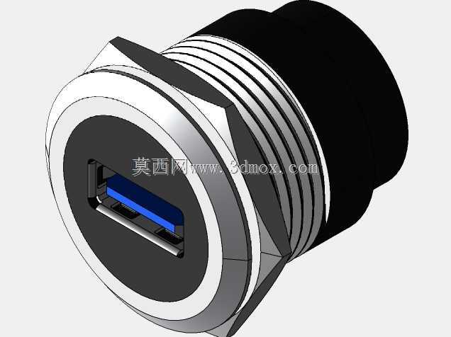 用于机箱面板安装USB 2.0的连接器