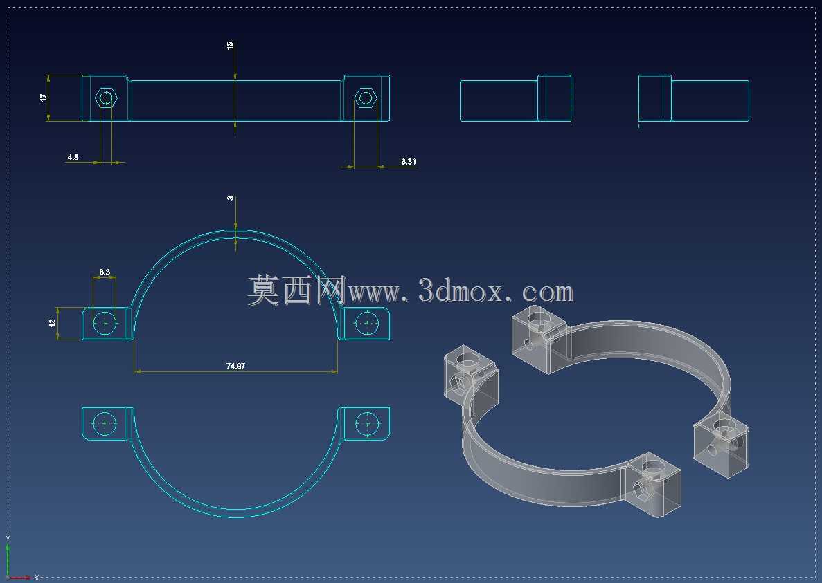 磁性换挡器G29-?8 x 3mm磁铁-V2