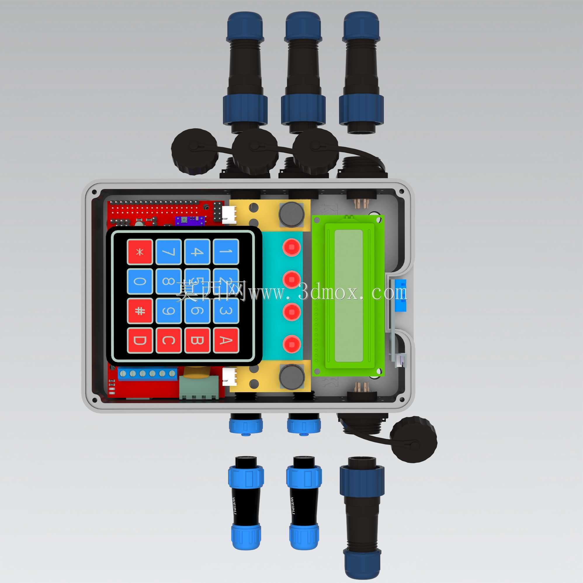 物联网Arduino超级机箱|LCD 1602串行|键盘|LED|按钮