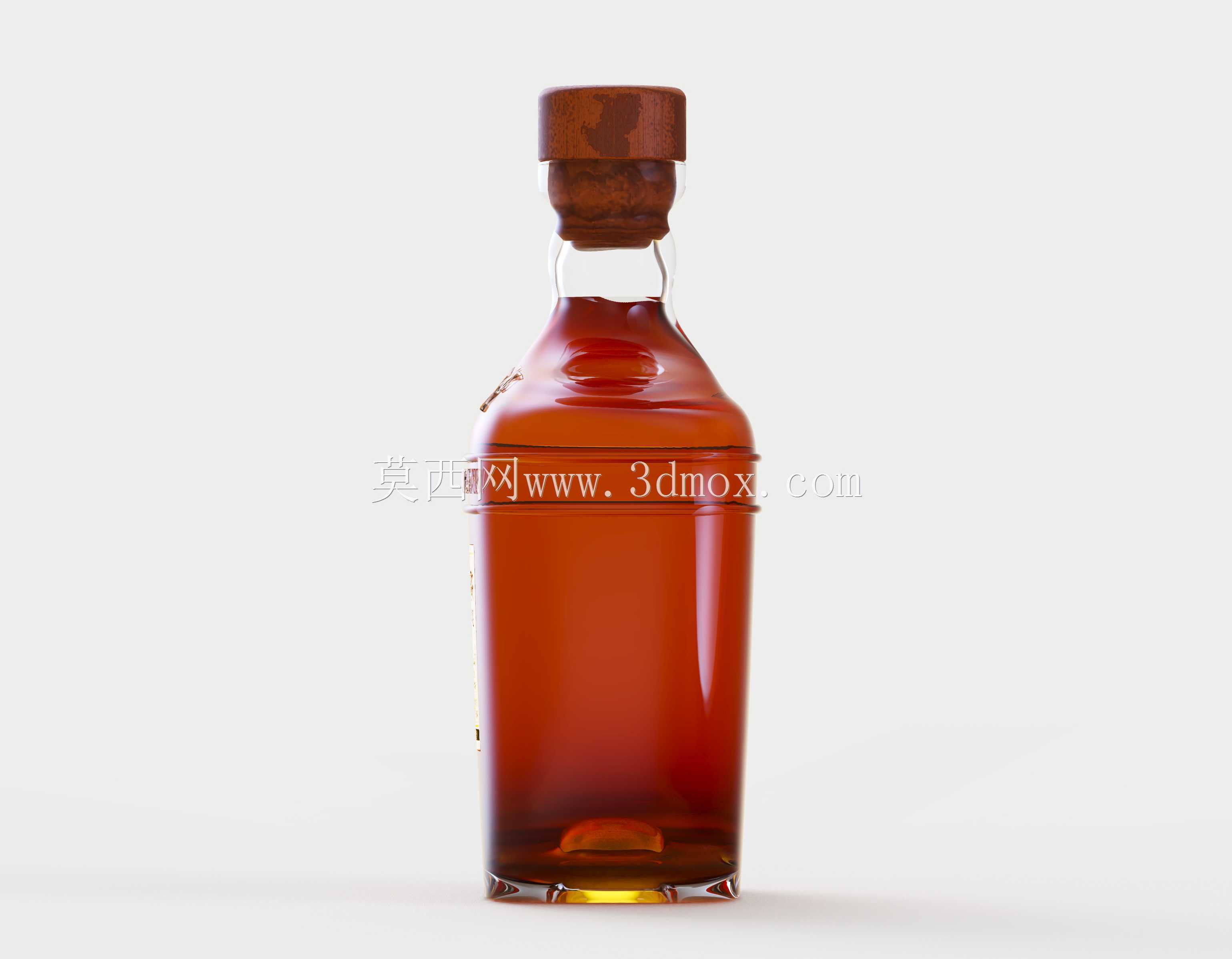 朗姆酒玻璃瓶摩根船长