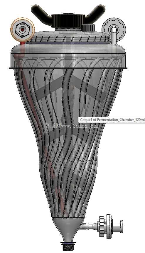用于深空食品生产的3D打印生物反应器
