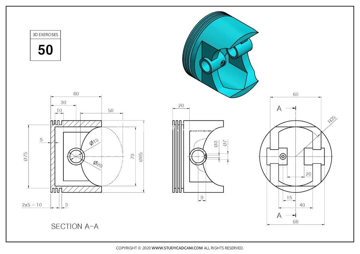 ��ģ��ϰ��ͼ#50 STUDY CADCAM