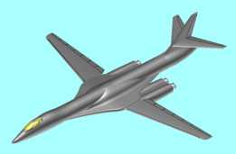 美国B-1B轰炸机实体组装模型