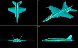 美国海军F-18E战斗机/攻击机实体组装模型