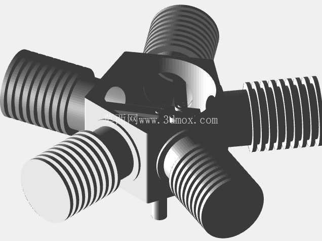 星形发动机总成| 详细的多缸机械 CAD 模型