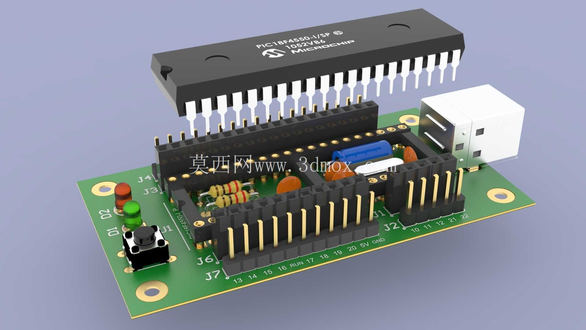 Pinguino PIC 18F4550 - Altium