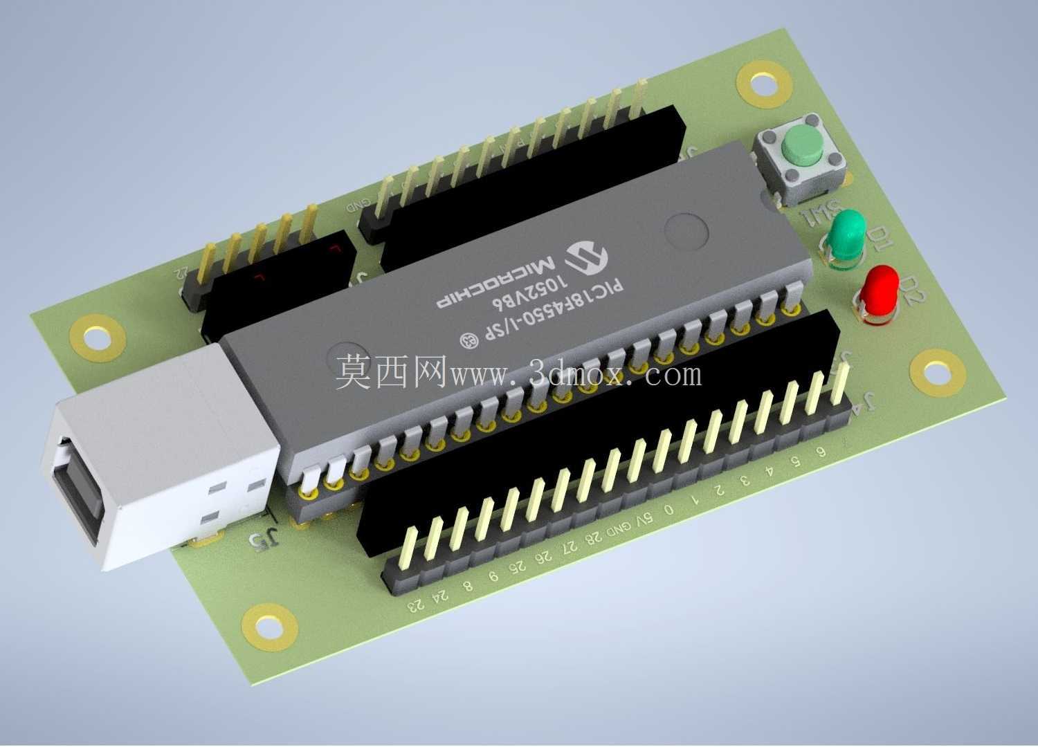 Pinguino PIC 18F4550 - Altium