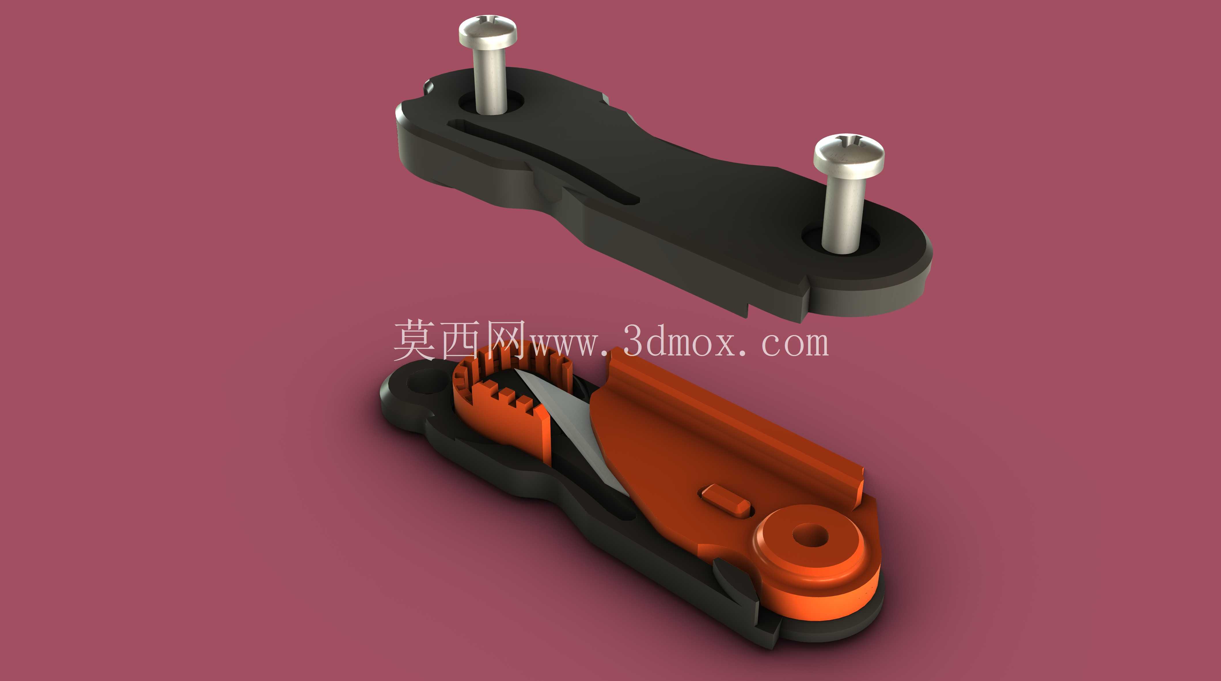 折叠式迷你 EDC,带安全装置,适用于 Exacto #11