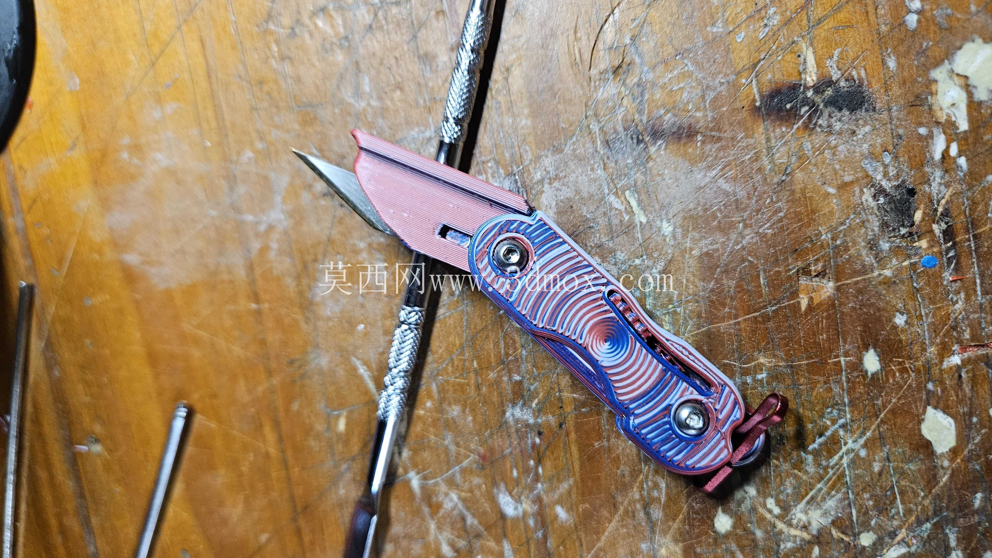折叠式迷你 EDC,带安全装置,适用于 Exacto #11