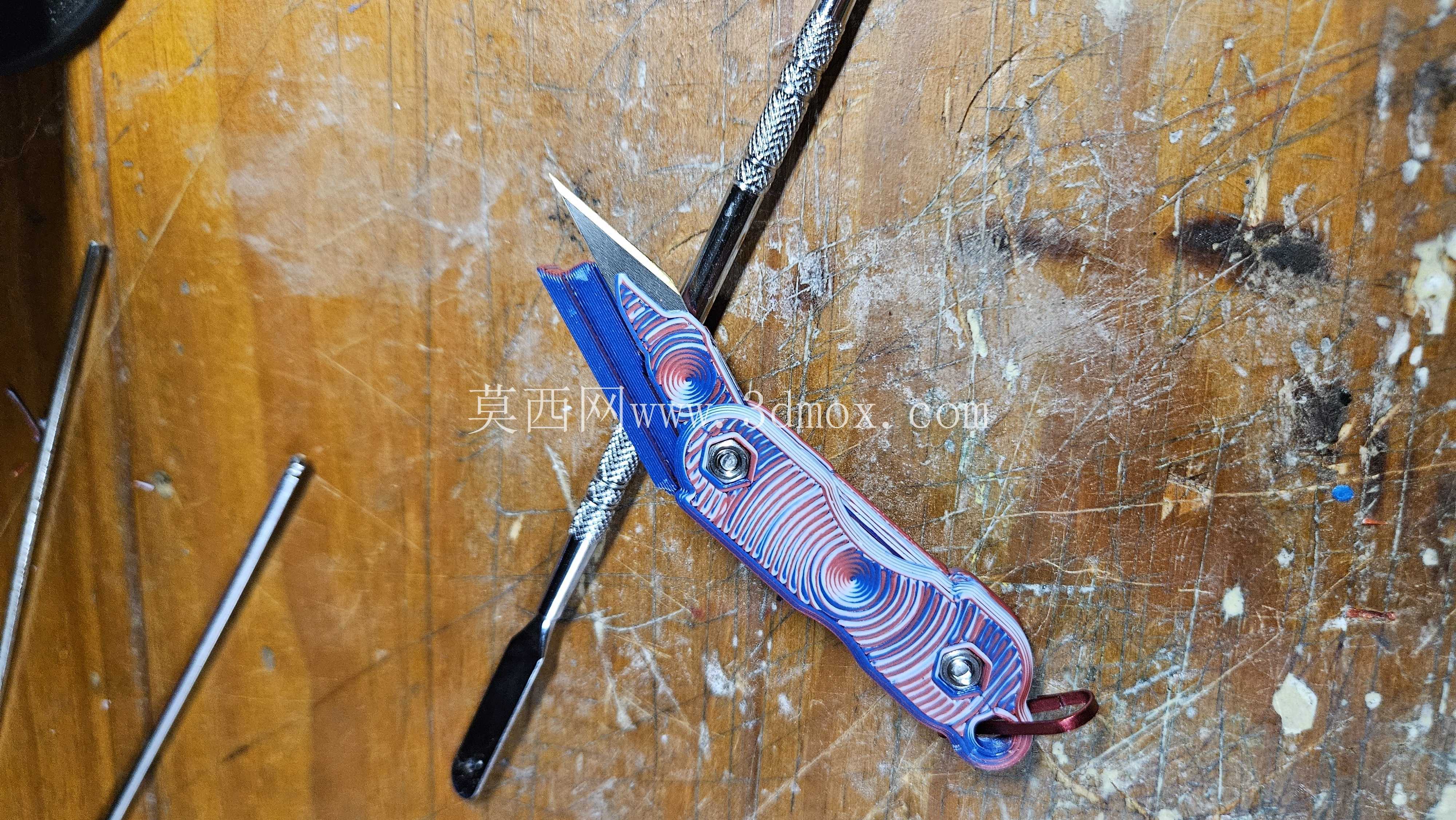 折叠式迷你 EDC,带安全装置,适用于 Exacto #11