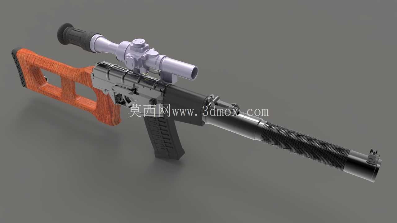 ВСС Винторез。 马克 1/6。 moi 3d v5,rhino 5,keychot 6。Прицел ПСО-1