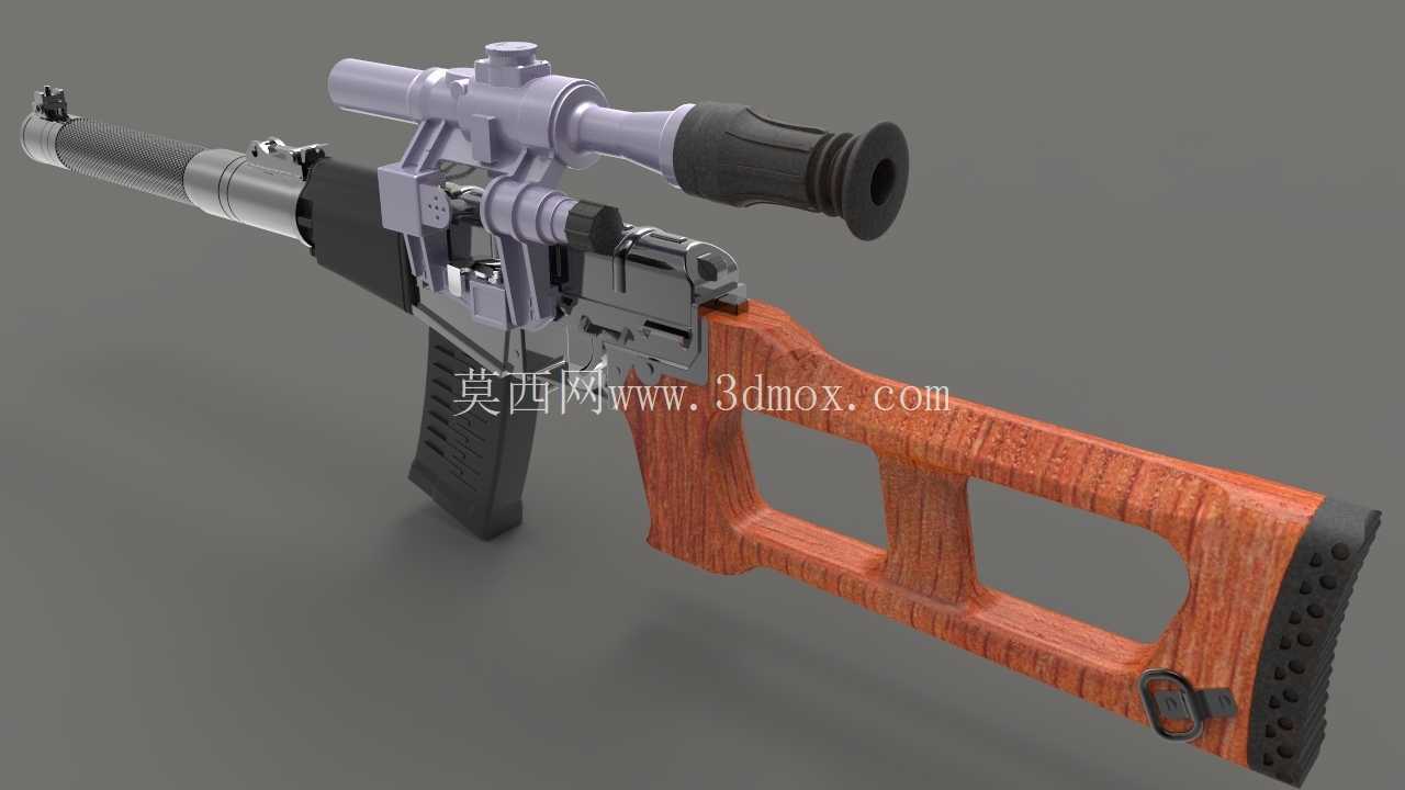 ВСС Винторез。 马克 1/6。 moi 3d v5,rhino 5,keychot 6。Прицел ПСО-1