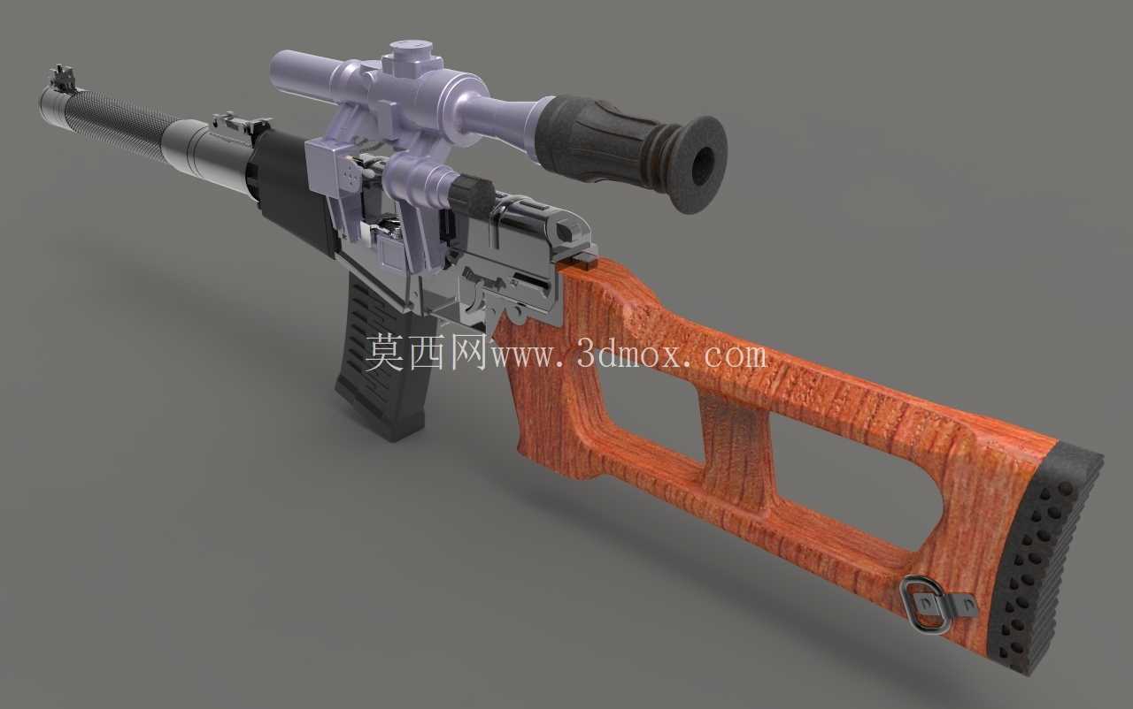 ВСС Винторез。 马克 1/6。 moi 3d v5,rhino 5,keychot 6。Прицел ПСО-1