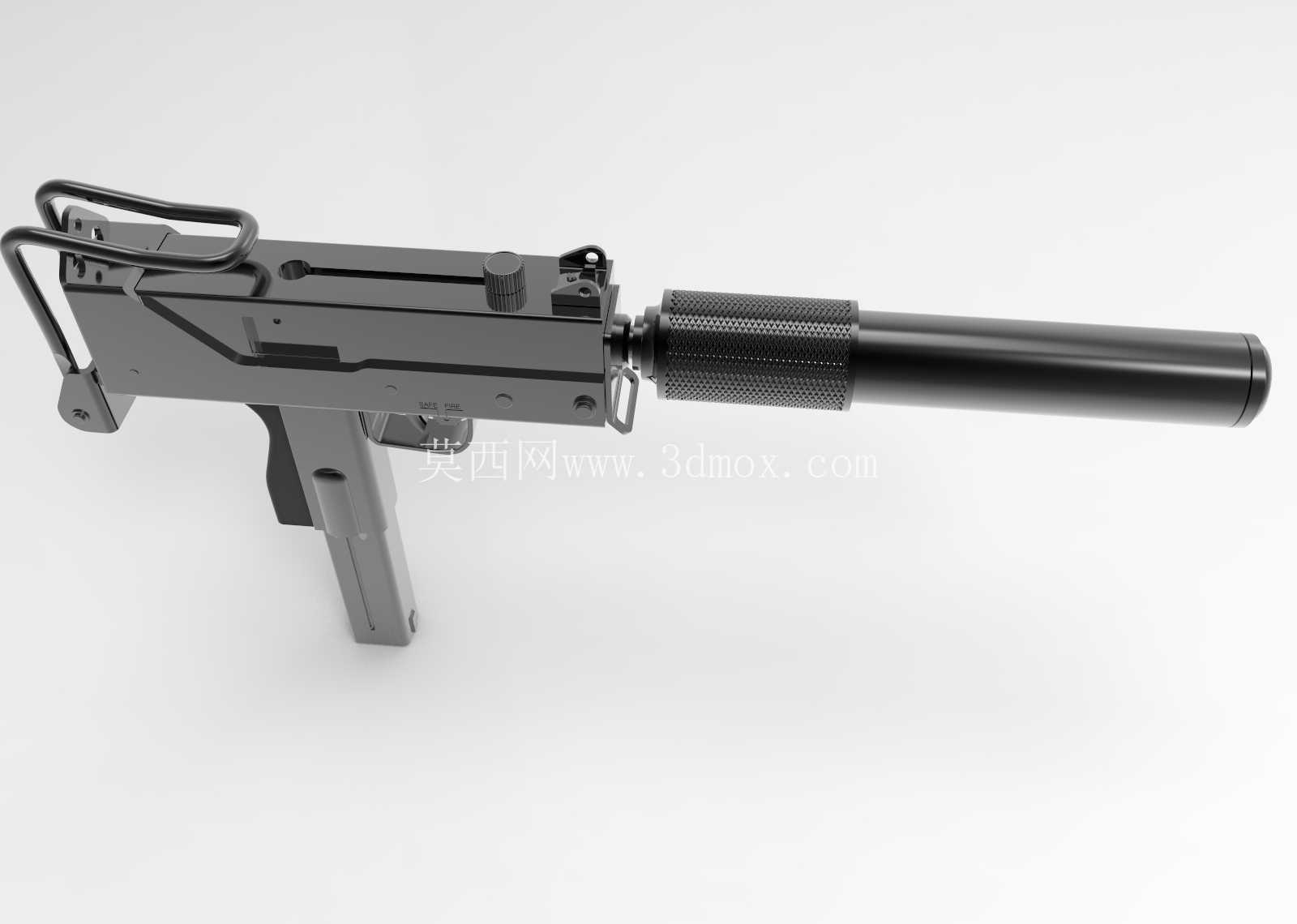 英格拉姆 mac-10。 1/6 比例。