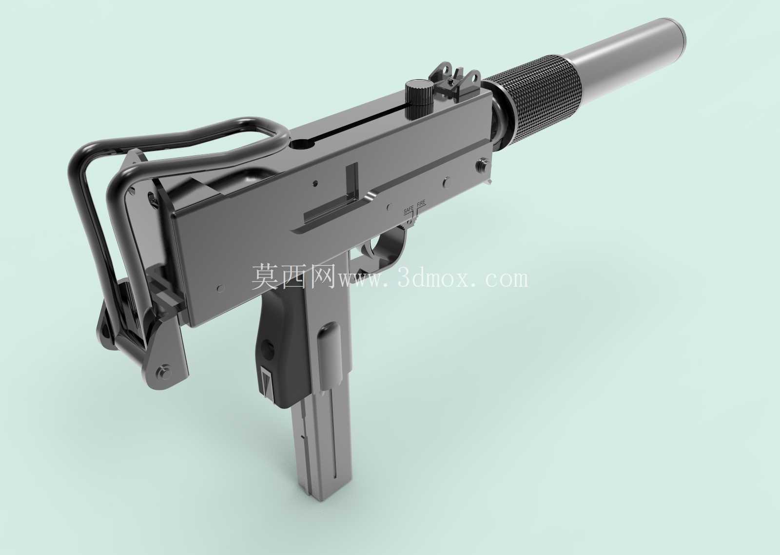 英格拉姆 mac-10。 1/6 比例。