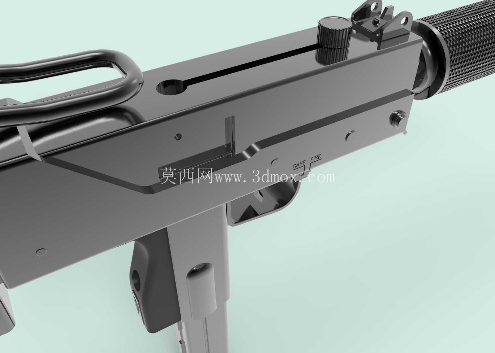 英格拉姆 mac-10。 1/6 比例。
