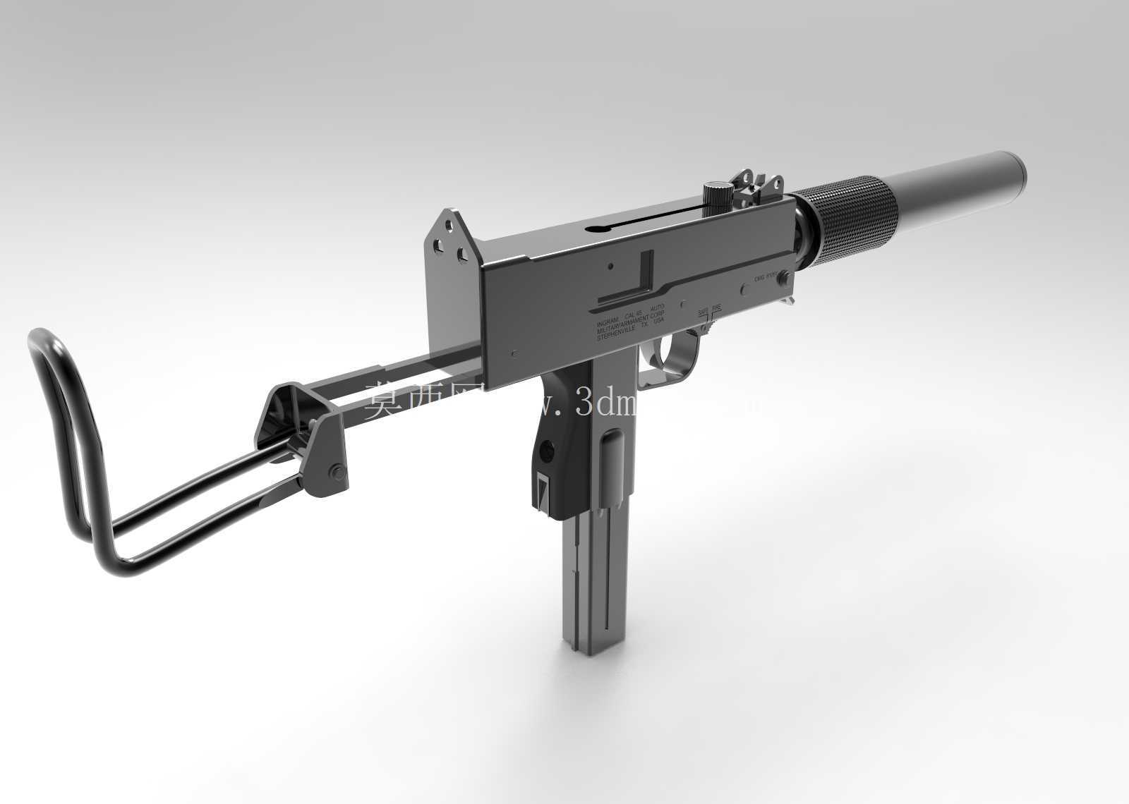 英格拉姆 mac-10。 1/6 比例。