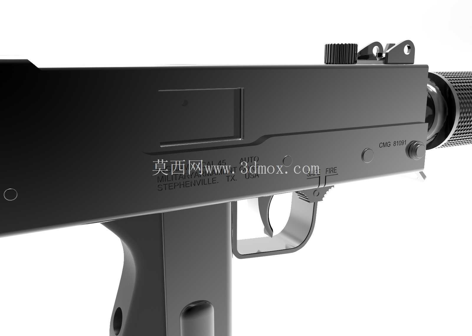 英格拉姆 mac-10。 1/6 比例。