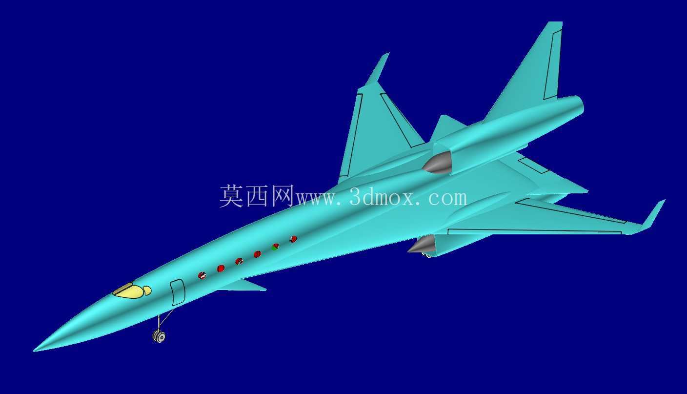 湾流/苏霍伊 S-21 商务 SST 实体装配模型
