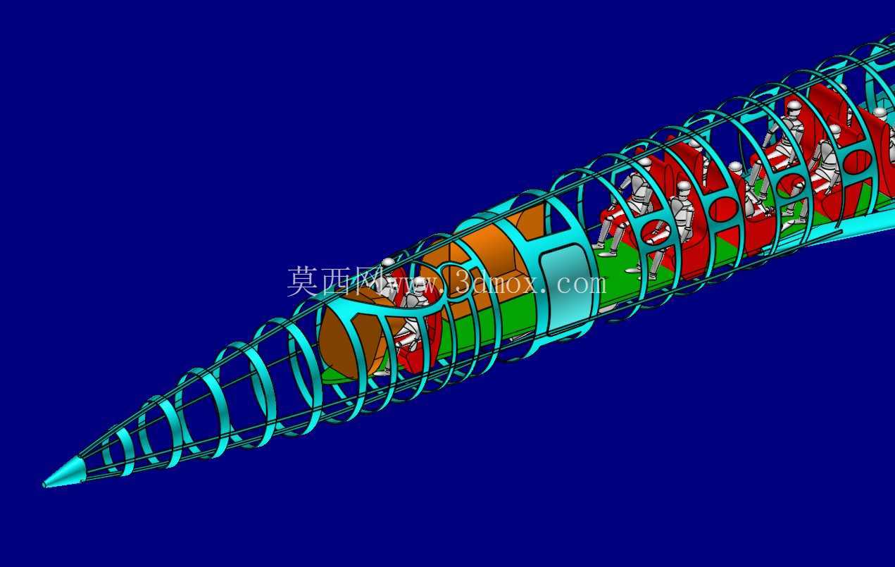 湾流/苏霍伊 S-21 商务 SST 实体装配模型
