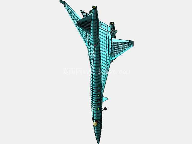 湾流/苏霍伊 S-21 商务 SST 实体装配模型