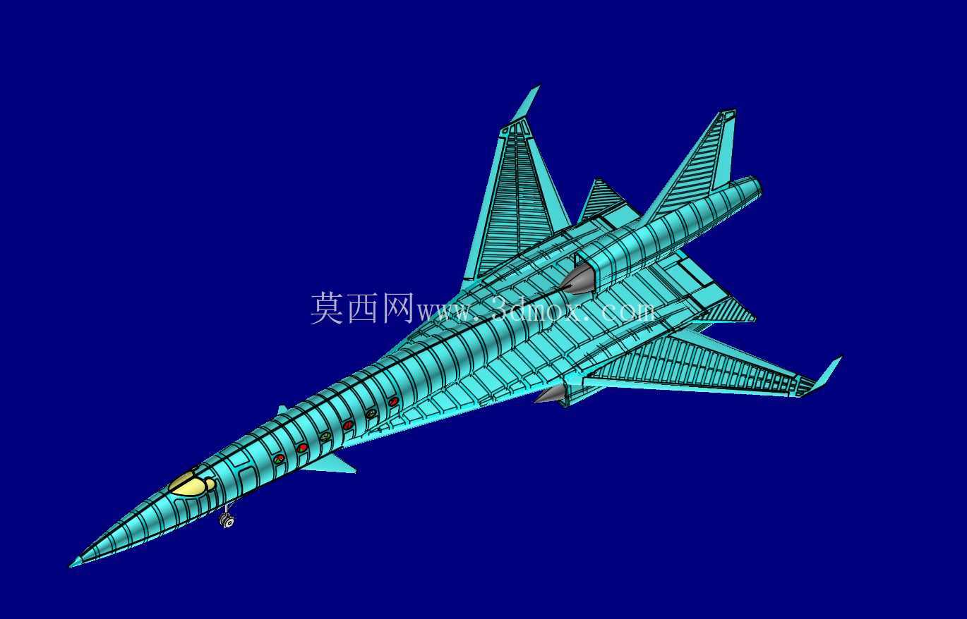 湾流/苏霍伊 S-21 商务 SST 实体装配模型