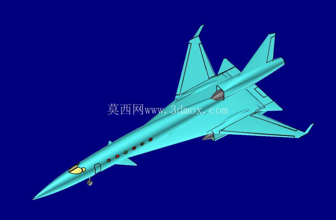湾流/苏霍伊 S-21 商务 SST 实体装配模型