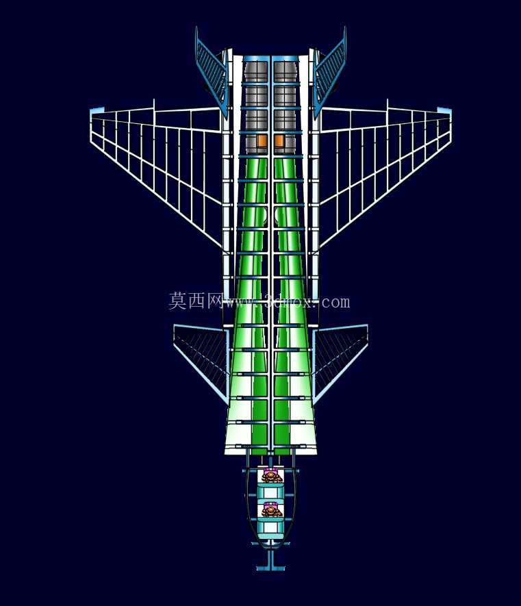中国歼20战斗机装配模型