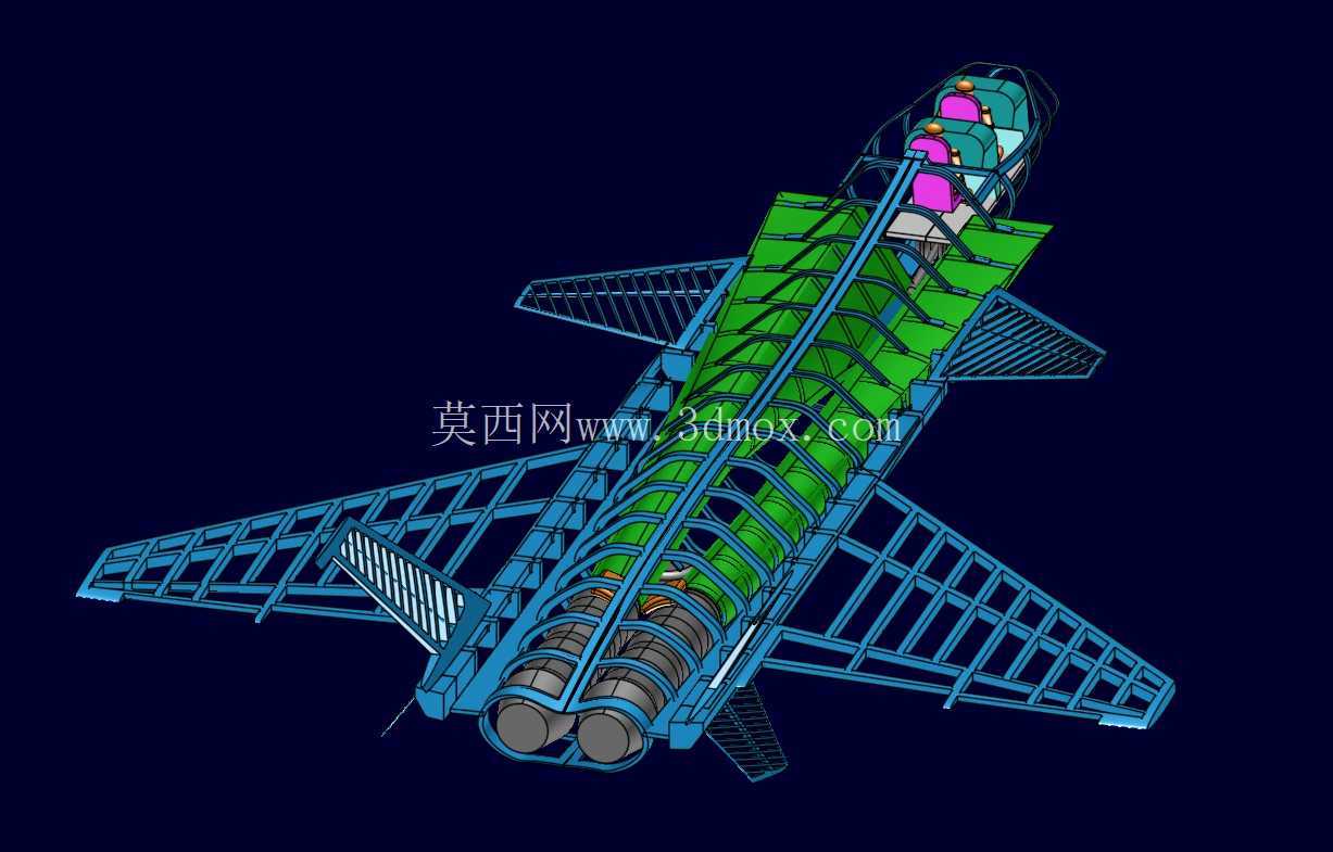 中国歼20战斗机装配模型