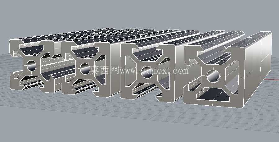 OpenBuilds V 型槽挤压件的高精度 CAD 模型 - 2020、2040、4040 轮廓