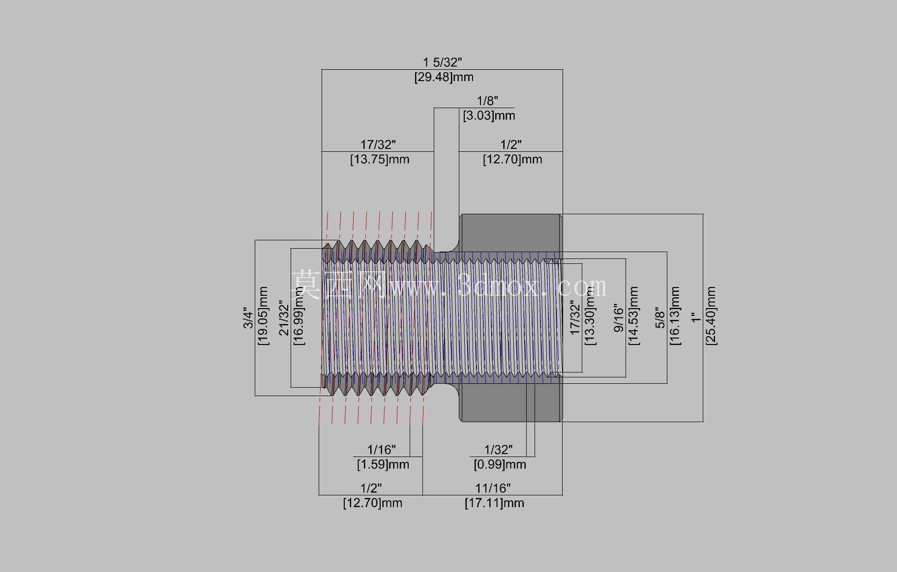 3/4-16 UNF����ͷ��ת 14x1mm��ĸͷ������������