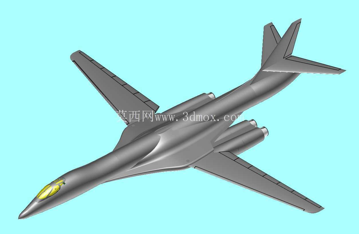 美国B-1B轰炸机实体组装模型