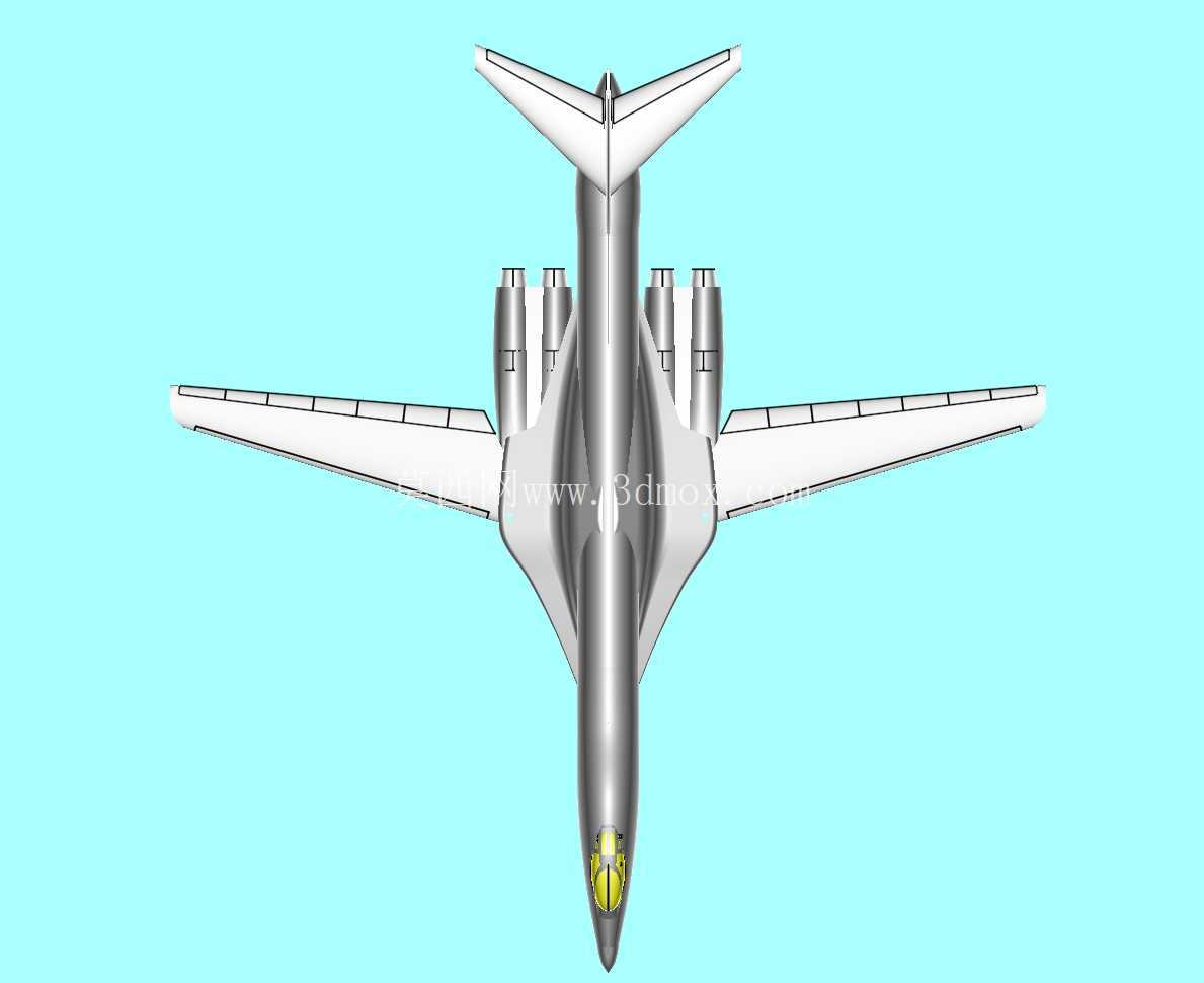 美国B-1B轰炸机实体组装模型