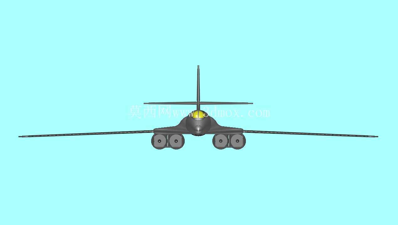 美国B-1B轰炸机实体组装模型