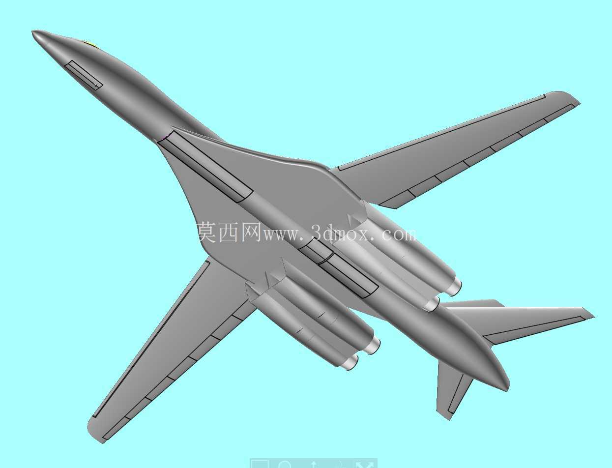 美国B-1B轰炸机实体组装模型