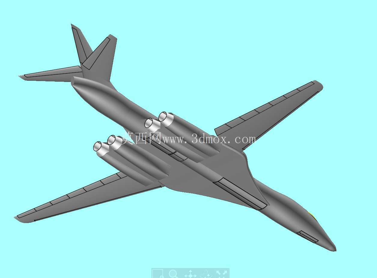 美国B-1B轰炸机实体组装模型