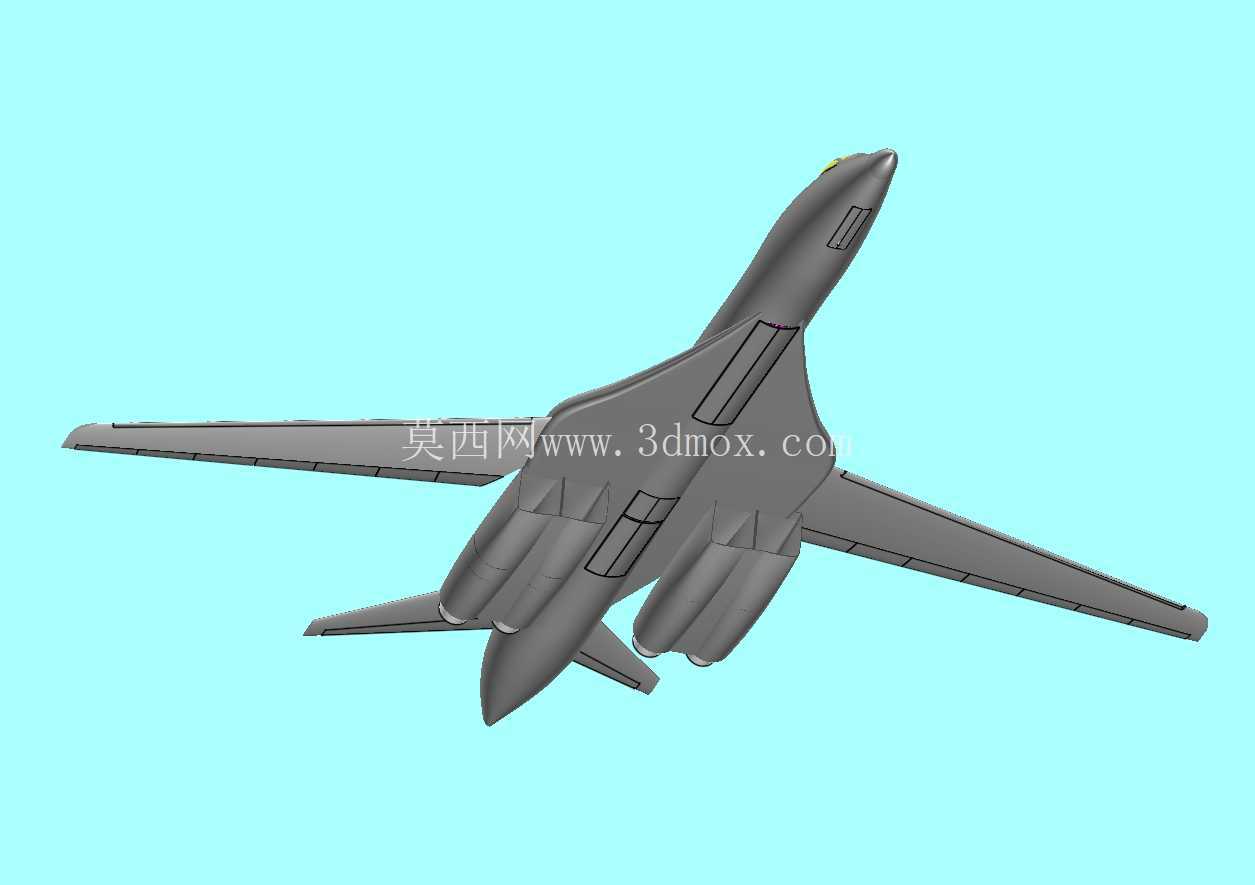 美国B-1B轰炸机实体组装模型