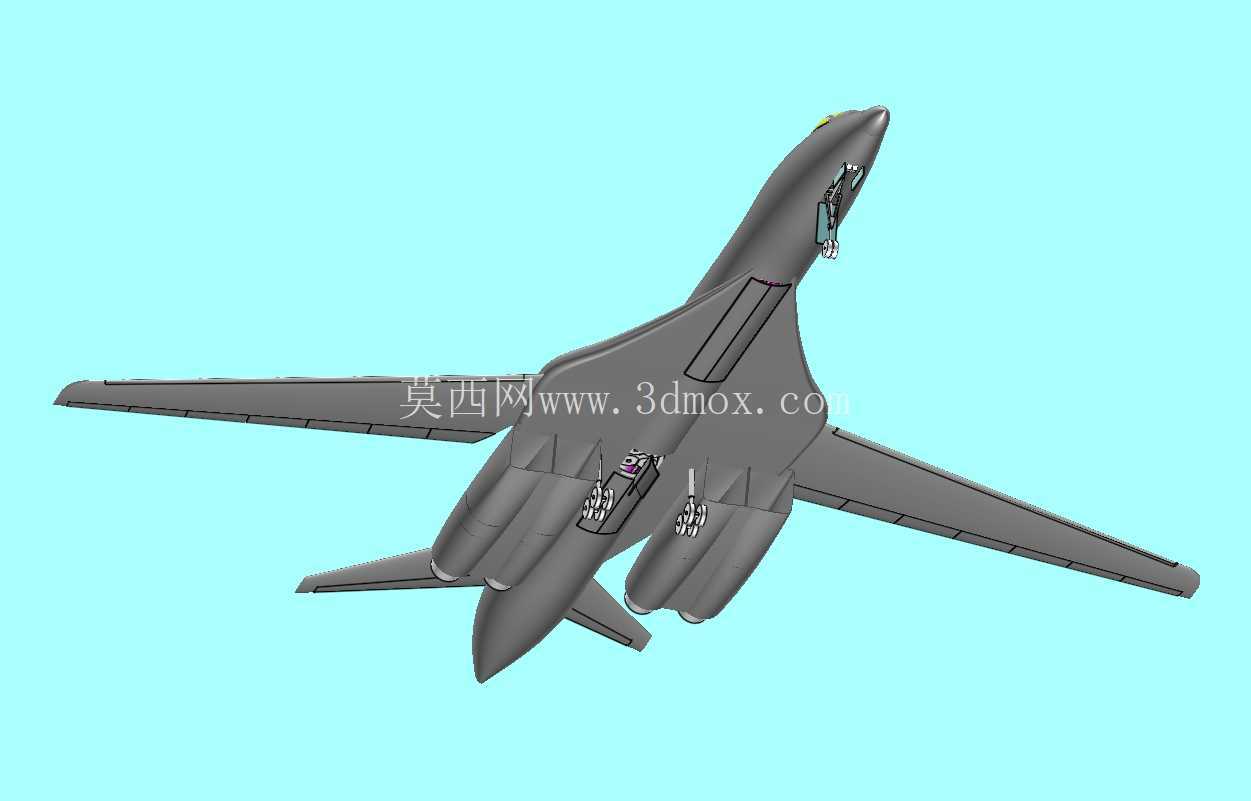美国B-1B轰炸机实体组装模型