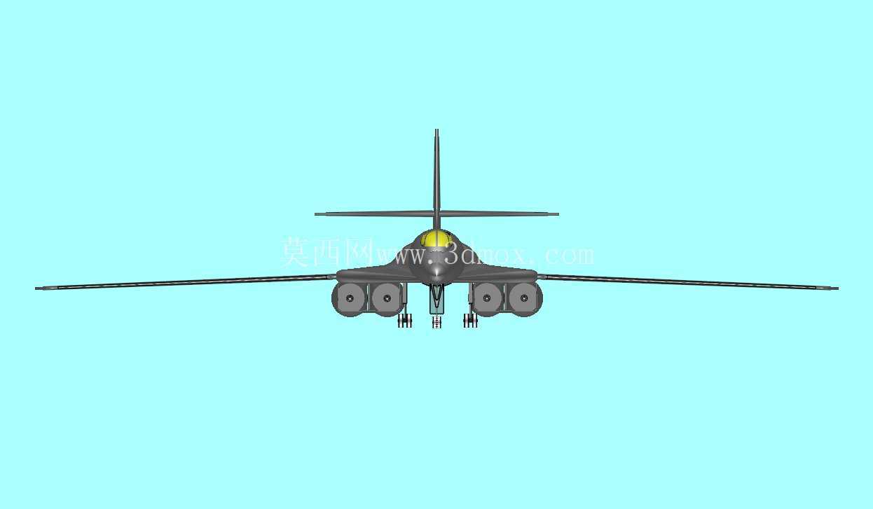 美国B-1B轰炸机实体组装模型