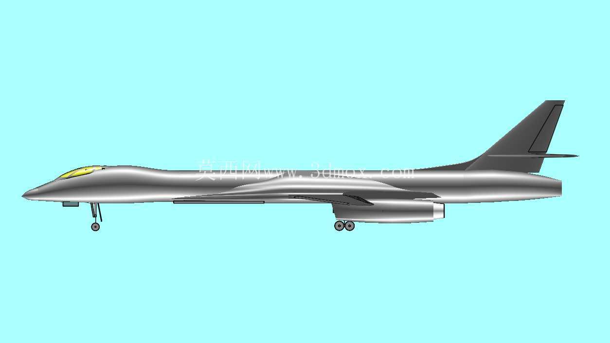 美国B-1B轰炸机实体组装模型