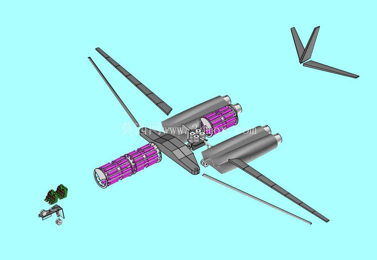 美国B-1B轰炸机实体组装模型