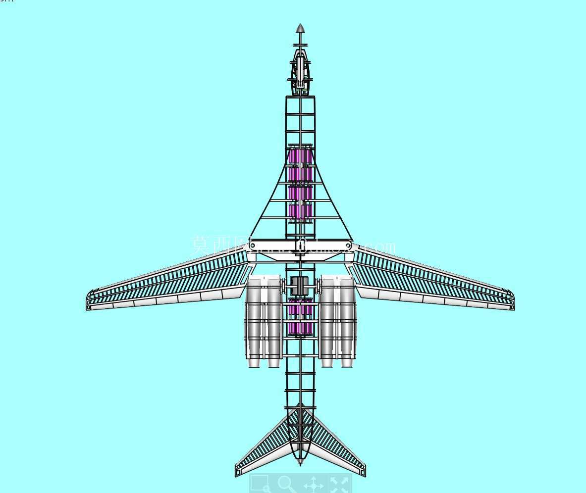 美国B-1B轰炸机实体组装模型