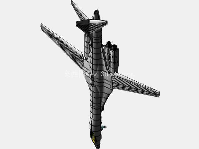 美国B-1B轰炸机实体组装模型