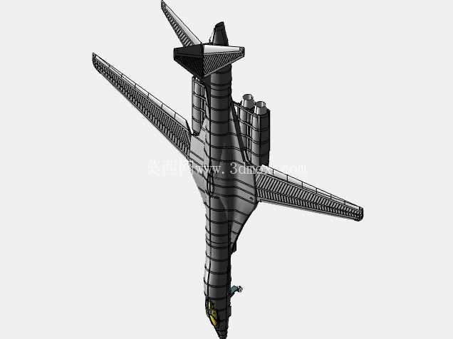 美国B-1B轰炸机实体组装模型