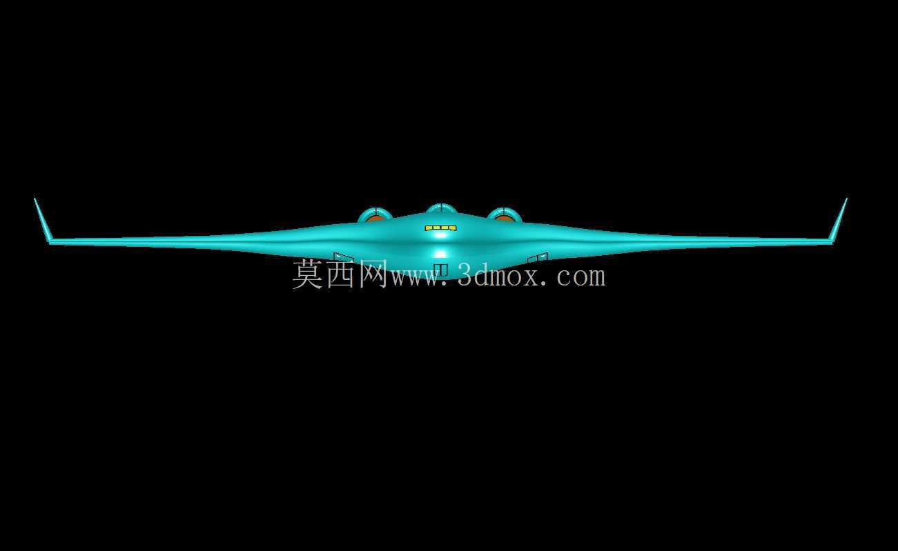 NASA-波音混合翼体 (BWB) 实体装配模型