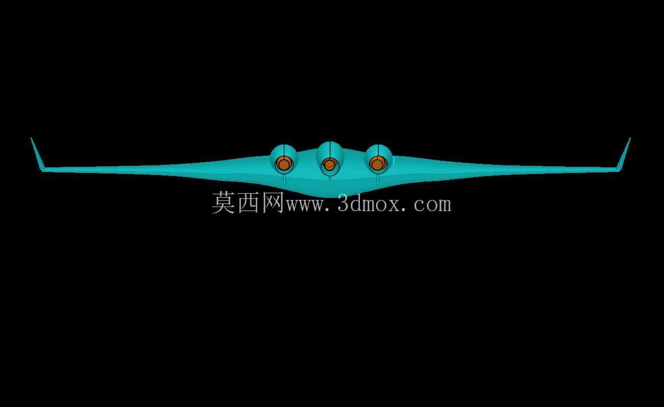NASA-波音混合翼体 (BWB) 实体装配模型
