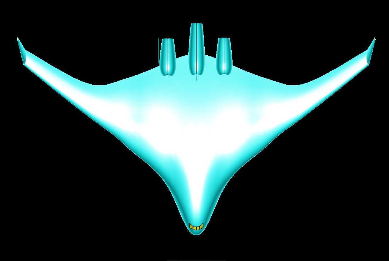 NASA-波音混合翼体 (BWB) 实体装配模型